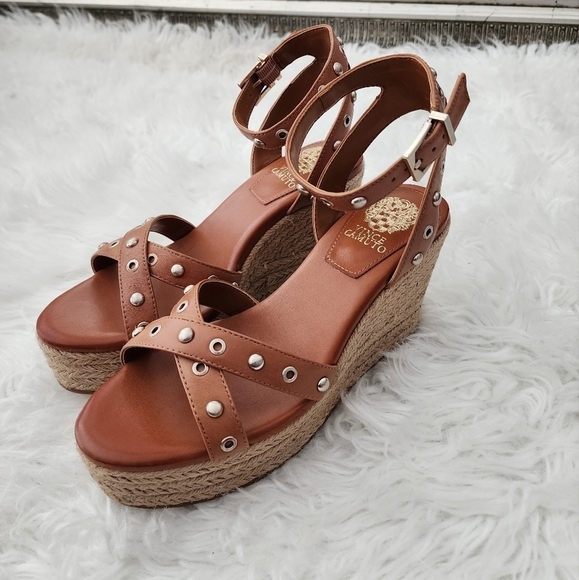 Vince Camuto Feegella Espadrille Wedge Sandal Size 8. New. - Picture 2 of 6